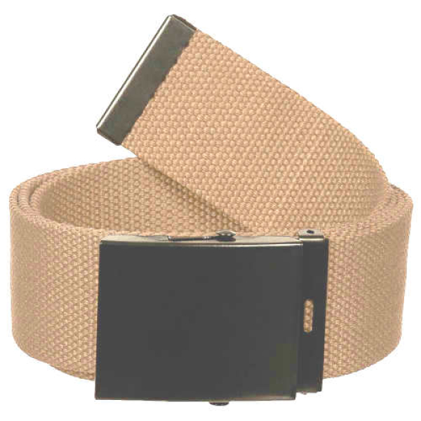 Gürtel 4,5 cm khaki mit Metallschloss